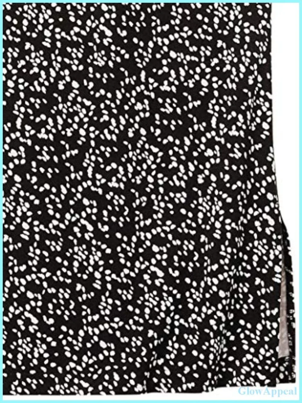 Women's Pull-On Knit Midi Skirt with Elastic Waist, Stretchy, Side Slits